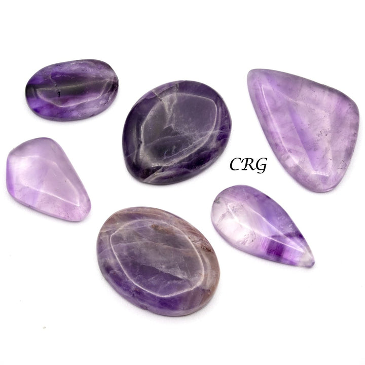 Amethyst Cabochons (75 Grams) Mixed Sizes Bulk Wholesale Lot