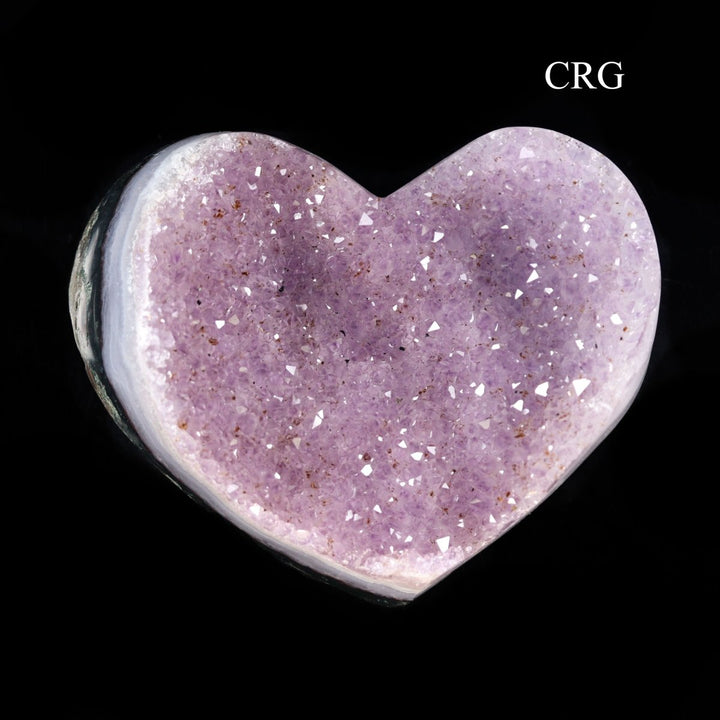 Amethyst Druzy Heart with Polished Edges - 2 KilosCrystal River Gems