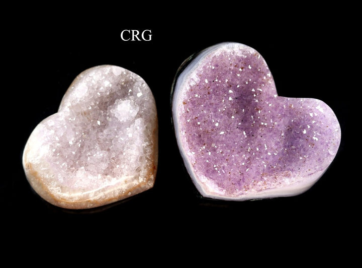 Amethyst Druzy Heart with Polished Edges - 2 KilosCrystal River Gems