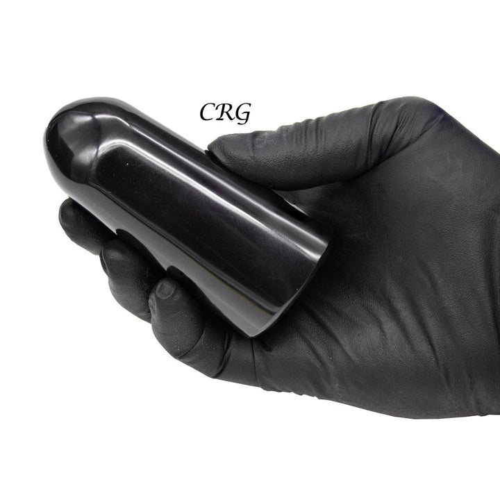 Black Agate Freeform Boulder Large (3 - 5 in) Polished Gemstone Sculpture (1 pc)Crystal River Gems