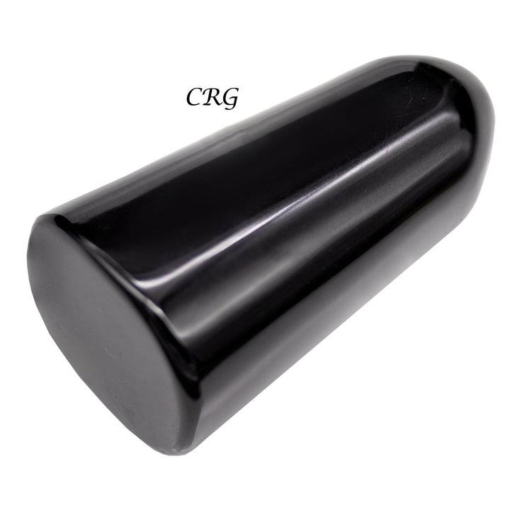 Black Agate Freeform Boulder Large (3 - 5 in) Polished Gemstone Sculpture (1 pc)Crystal River Gems