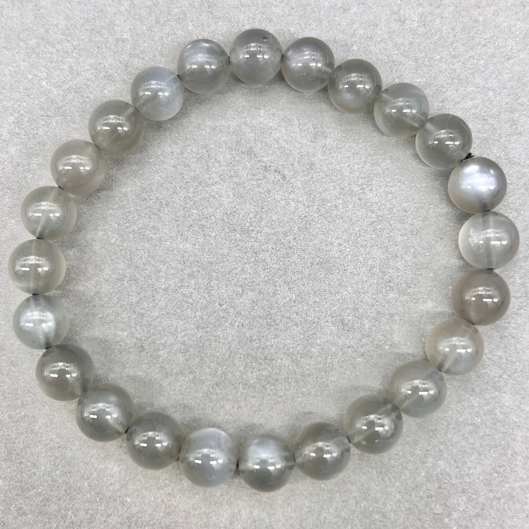Black Moonstone Bracelet (1 Piece) (8 - millimeter Beads)Crystal River Gems