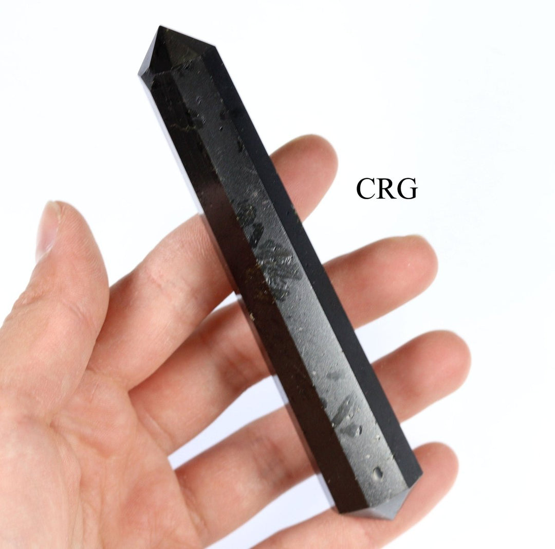 Black Tourmaline Double Terminated Wand (2 Pieces)Crystal River Gems