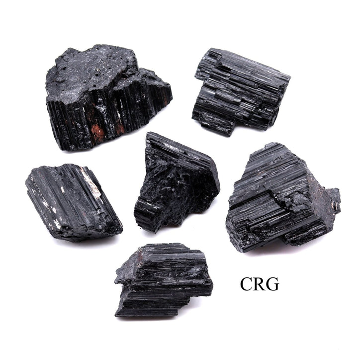 Black Tourmaline Rough (3 Kilograms) Mixed Sizes Bulk Wholesale Lot Crystal MineralsCrystal River Gems