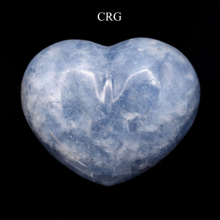 Blue Calcite Puffy Heart (1 Piece) Size 2.5 Inches Polished Crystal Gemstone ShapeCrystal River Gems