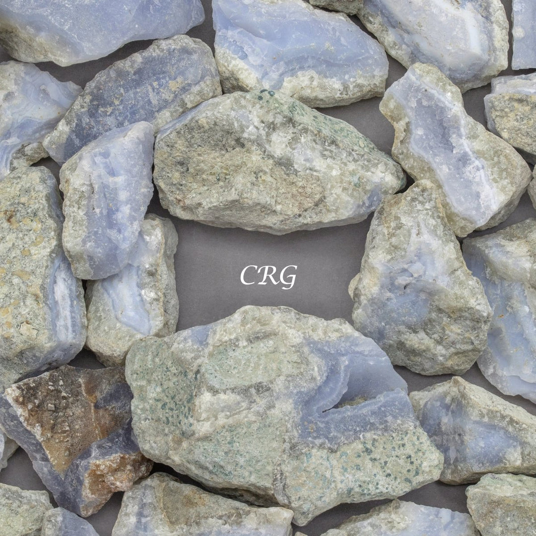 Blue Lace Agate Rough Size 1.5 to 2.5 Inches Wholesale Raw Crystals Minerals GemstonesCrystal River Gems