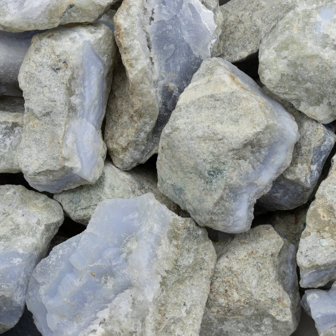Blue Lace Agate Rough Size 1.5 to 2.5 Inches Wholesale Raw Crystals Minerals GemstonesCrystal River Gems