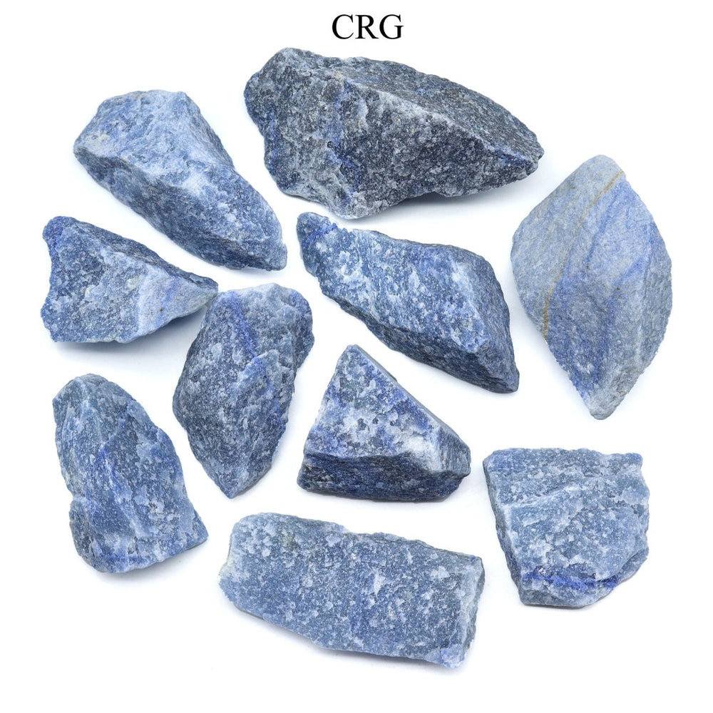 Blue Quartz Rough Pieces (Size 1 To 2 Inches) Wholesale Raw Crystals Minerals Gemstones