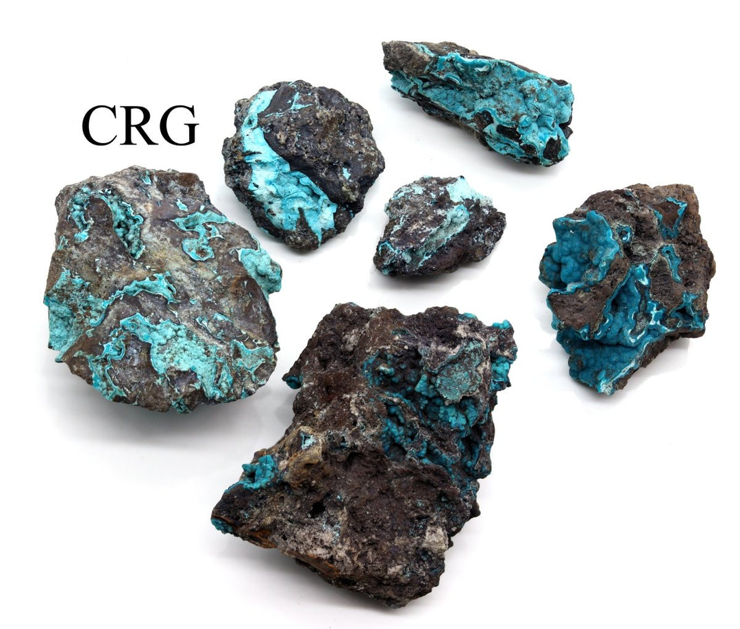 Chrysocolla Druzy (1 Pound) Size 30 to 75 mm Bulk Wholesale Lot Crystal MineralsCrystal River Gems
