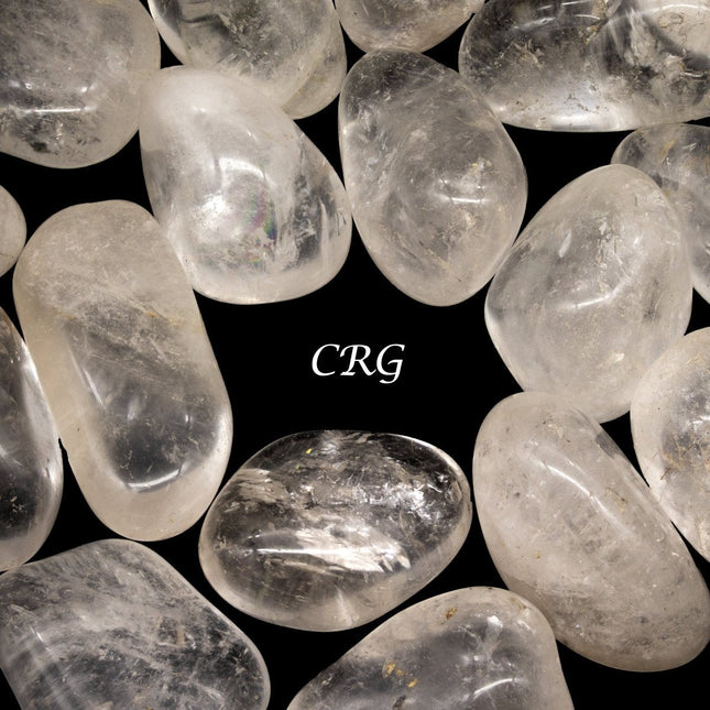 Crystal Quartz Extra Quality Tumbled Pieces (Size 30 to 40 mm) Crystals Minerals Gemstones