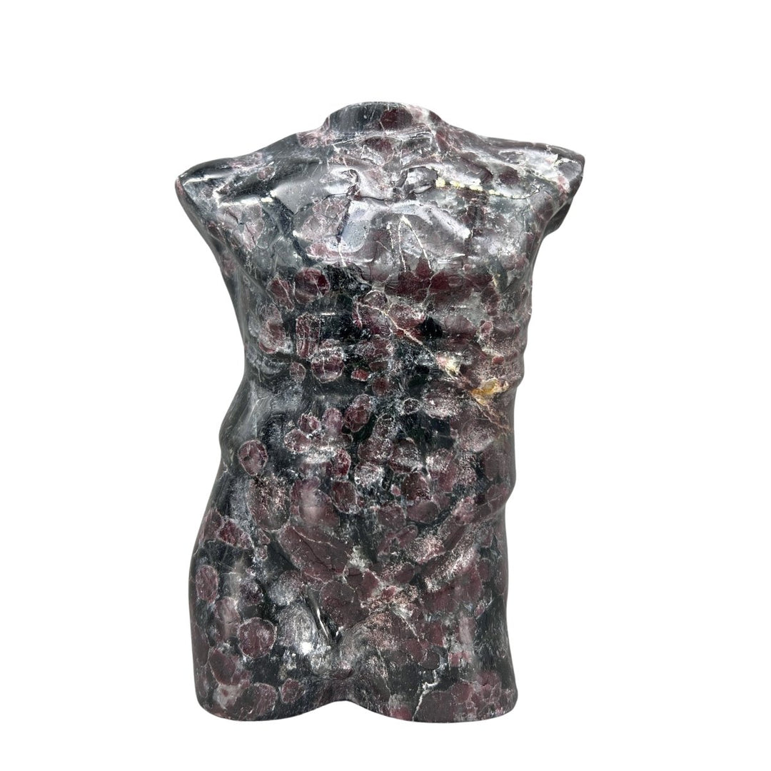 Fire Cracker Garnet Male Body Carving (5.5 Inches)Crystal River Gems