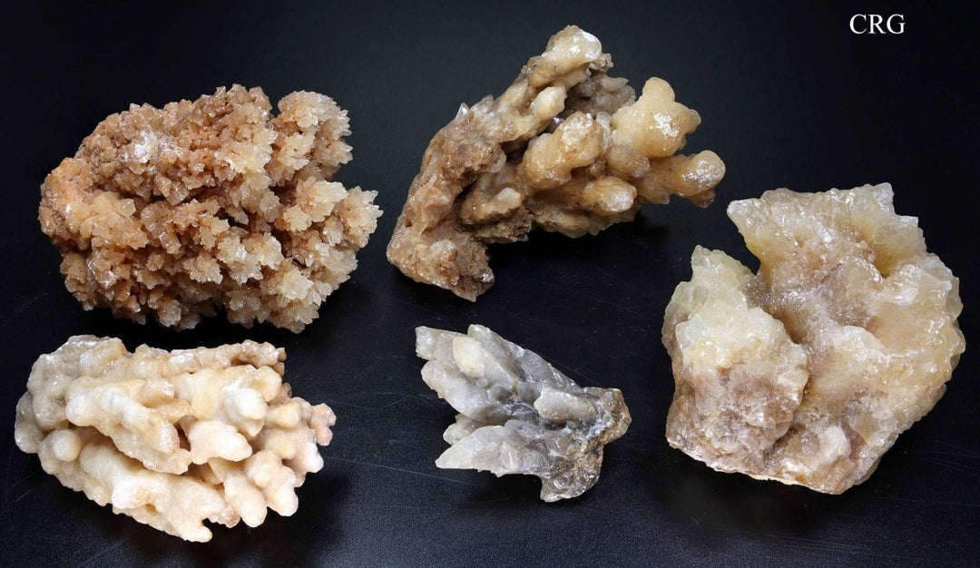 Flower Calcite (2-5 in) Wholesale Crystal Cluster Flat (1 flat)