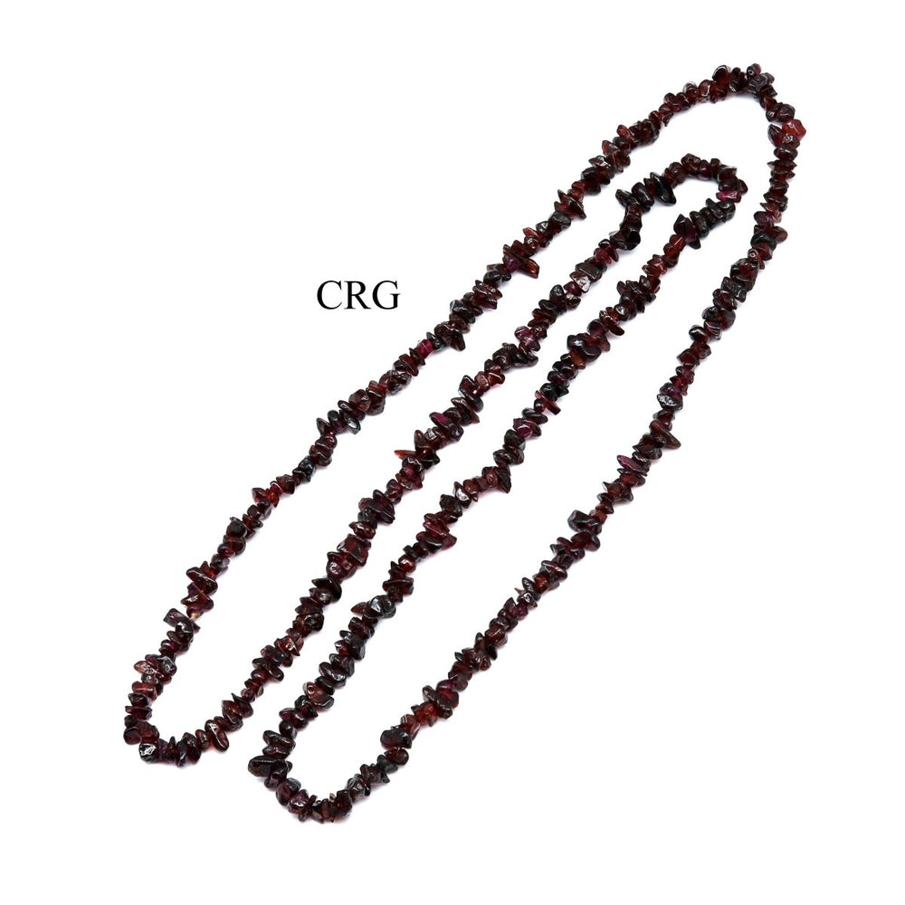 Garnet Strand Chip Necklace (1 Piece) Size 32 Inches Crystal JewelryCrystal River Gems
