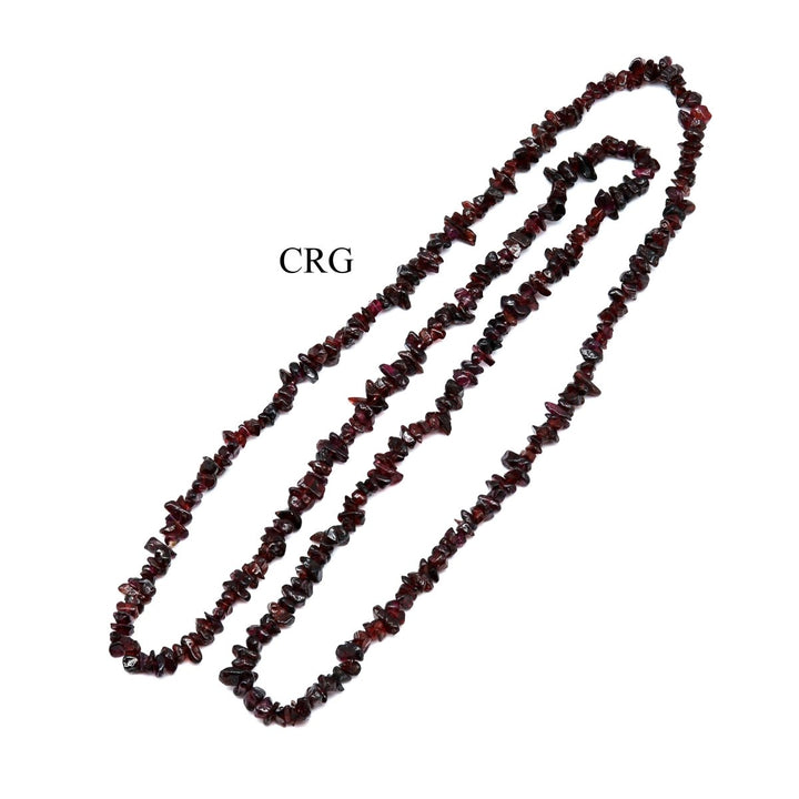Garnet Strand Chip Necklace (1 Piece) Size 32 Inches Crystal JewelryCrystal River Gems