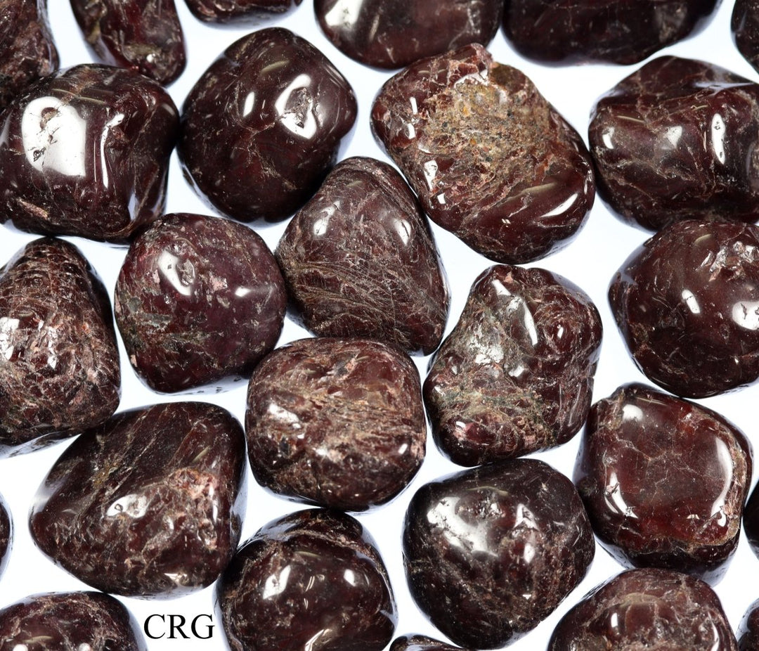 Garnet Tumbled Gemstones from Brazil - 20-40 mm - 1 LB. LOT