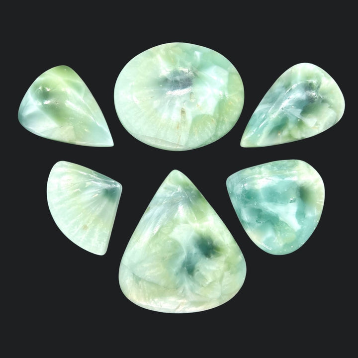 Hemimorphite Cabochons (75 Gram Lot) Jewelry Making Cabs Random Shapes And SizesCrystal River Gems