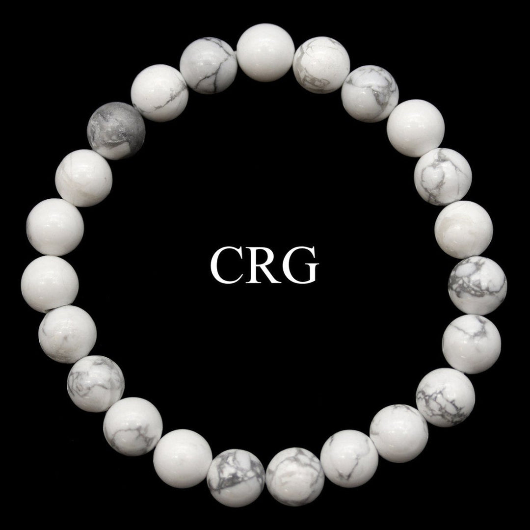 Howlite Tumbled Bracelet (1 Piece) Size 8 mm Bead Stretch JewelryCrystal River Gems