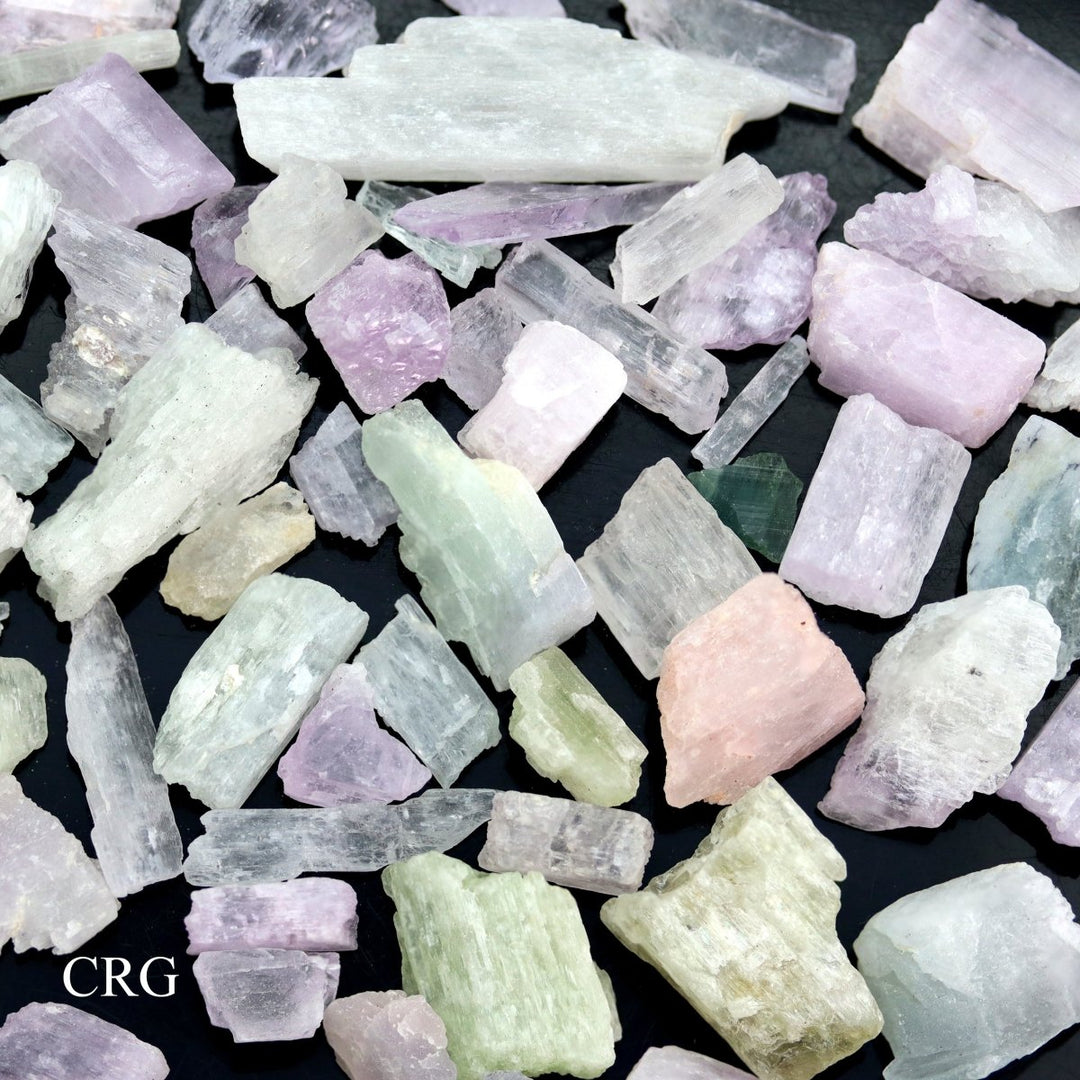Kunzite Raw Crystals (1 Pound) Size 10 to 40 mm Bulk Wholesale Lot MineralsCrystal River Gems