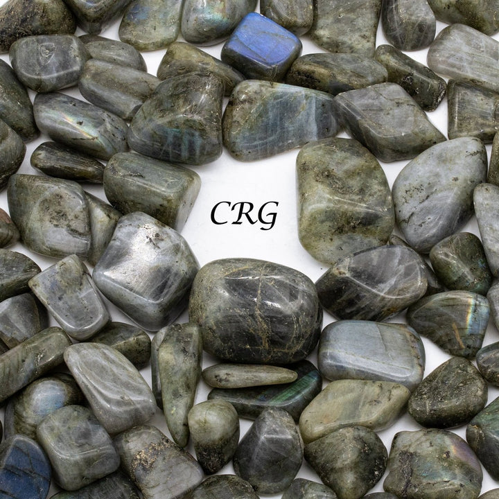 Labradorite Tumbled Gemstones from Madagascar - 1"-2" - 1 LB. LOT