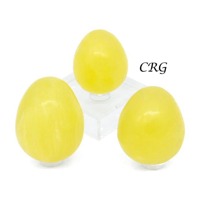 Lemon Calcite Eggs - Mixed Sizes - 1 KILO LOT