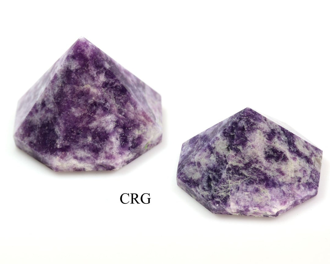 Lepidolite Diamond Point (1 Piece) Size 2 Inches Standing 8-Sided Crystal Gemstone