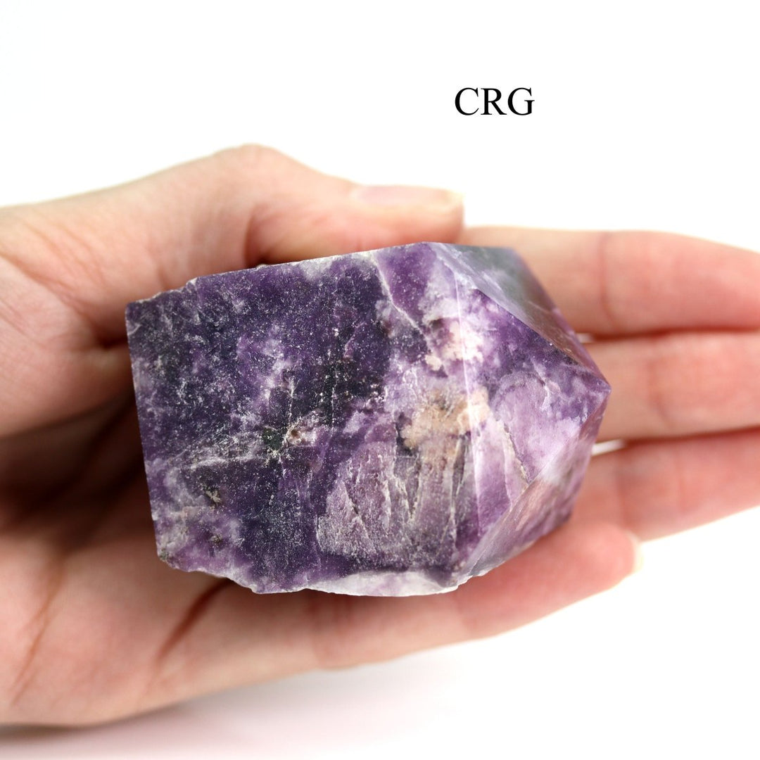 Lepidolite Top Polished Points (1 Kilogram) Size 1.5 to 3 Inches Bulk Wholesale Lot Crystal Towers