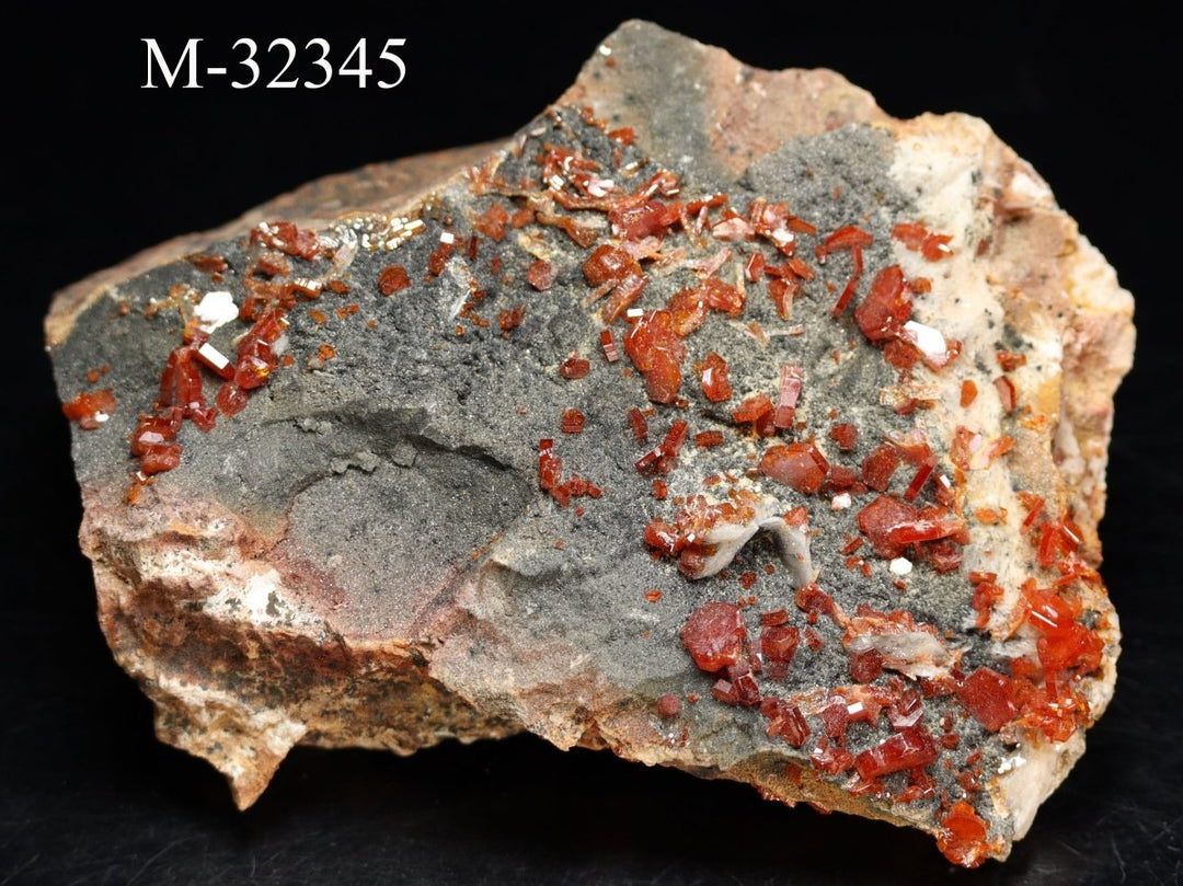 M - 32345 Vanadinite Crystal Cluster 418 gCrystal River Gems