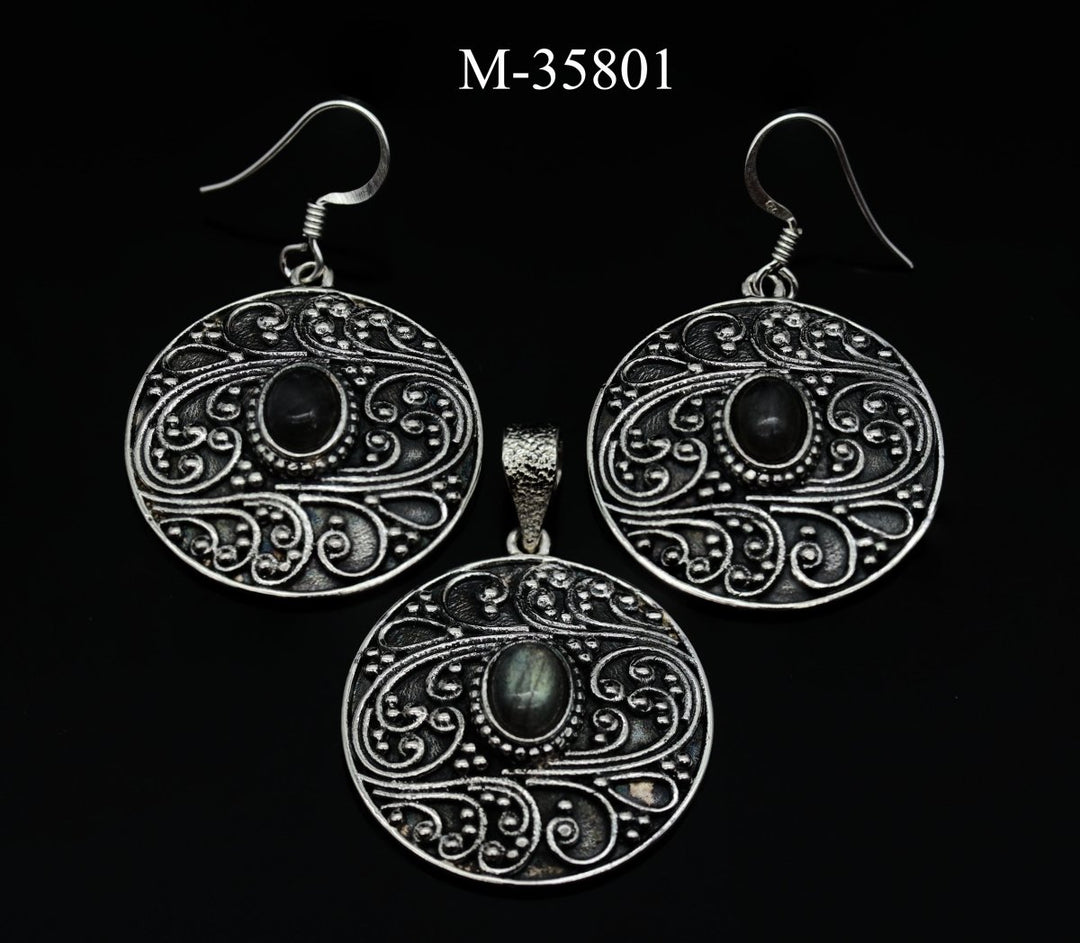 M - 35801 - Sterling Silver Labradorite Jewelry / 24.8gCrystal River Gems