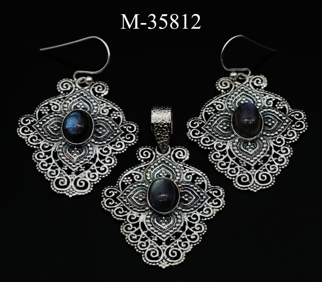 M - 35812 - Sterling Silver Labradorite Jewelry / 13gCrystal River Gems