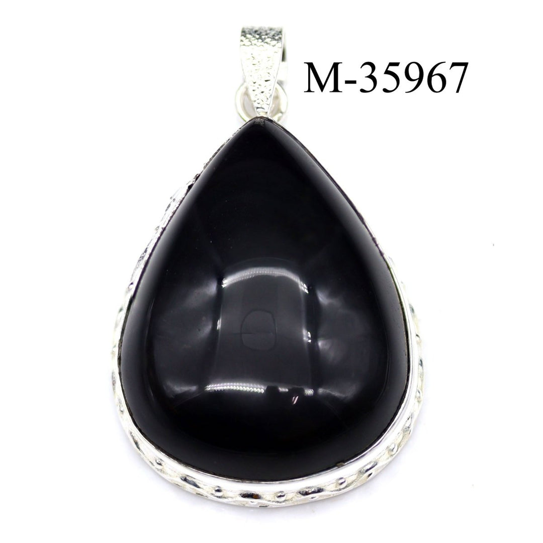 M - 35967 - 925 Sterling Silver Rainbow Obsidian Pendants / 22gCrystal River Gems