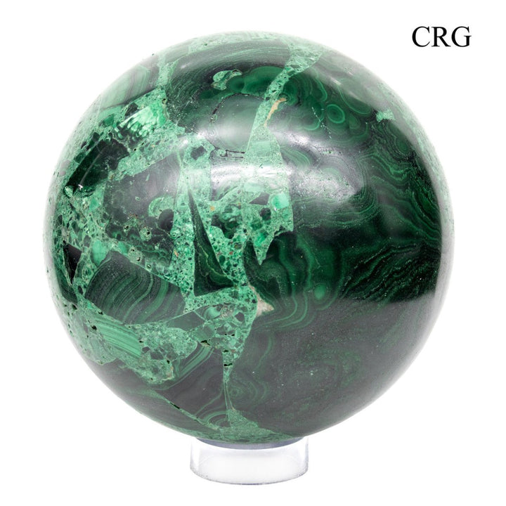 Malachite Sphere (1 Piece) Size 9 to 10 cm Crystal Gemstone BallCrystal River Gems