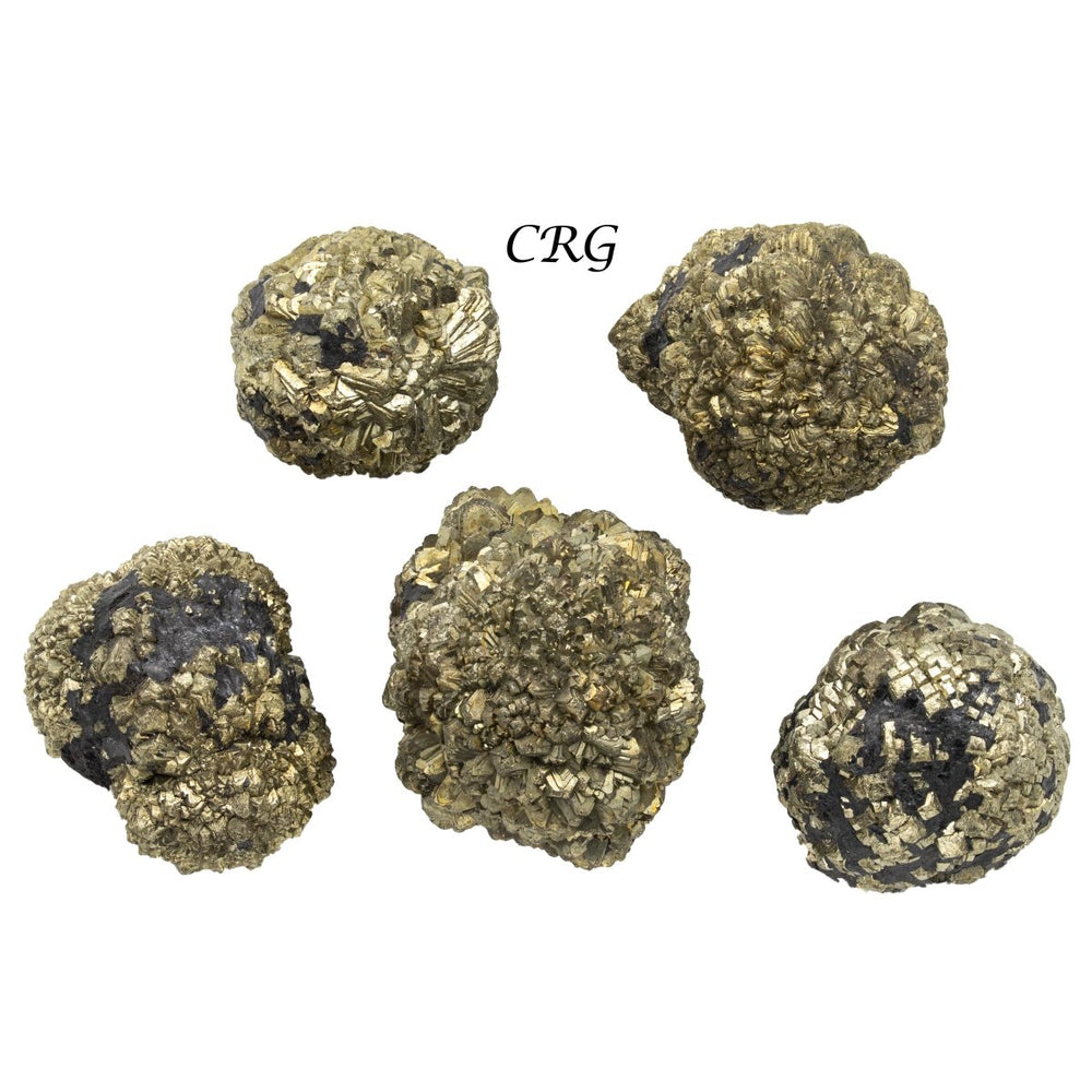 Marcasite Round Nodules (1 Kilogram) Size 20 to 40 mm Bulk Wholesale Lot CrystalsCrystal River Gems