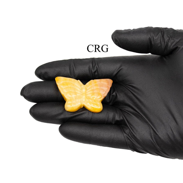 Mixed Gemstone Butterflies (4 Pieces) Size 2 Inches Assorted Crystal Animal CarvingsCrystal River Gems