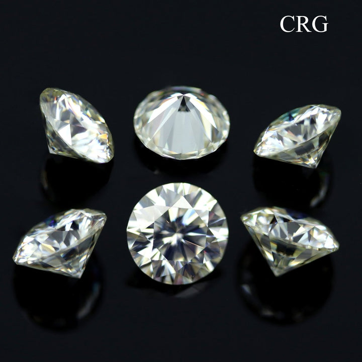 Moissanite Diamond (1 Piece) Size 8 mm Clear Faceted CrystalsCrystal River Gems