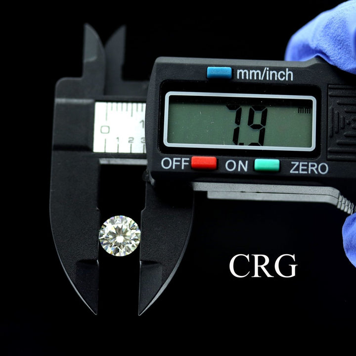 Moissanite Diamond (1 Piece) Size 8 mm Clear Faceted CrystalsCrystal River Gems