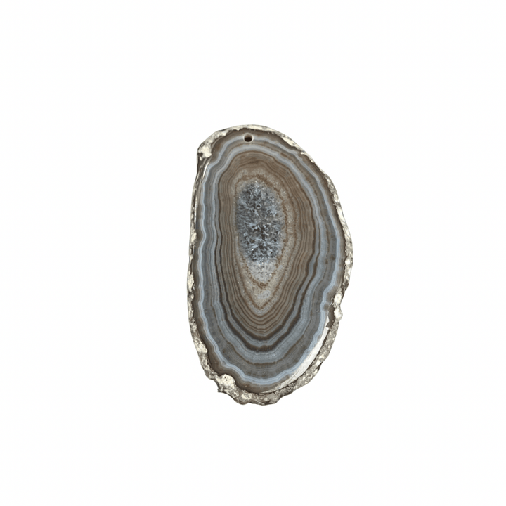 Natural Agate Slice #1 (2 to 3.5 inches) DrilledCrystal River Gems