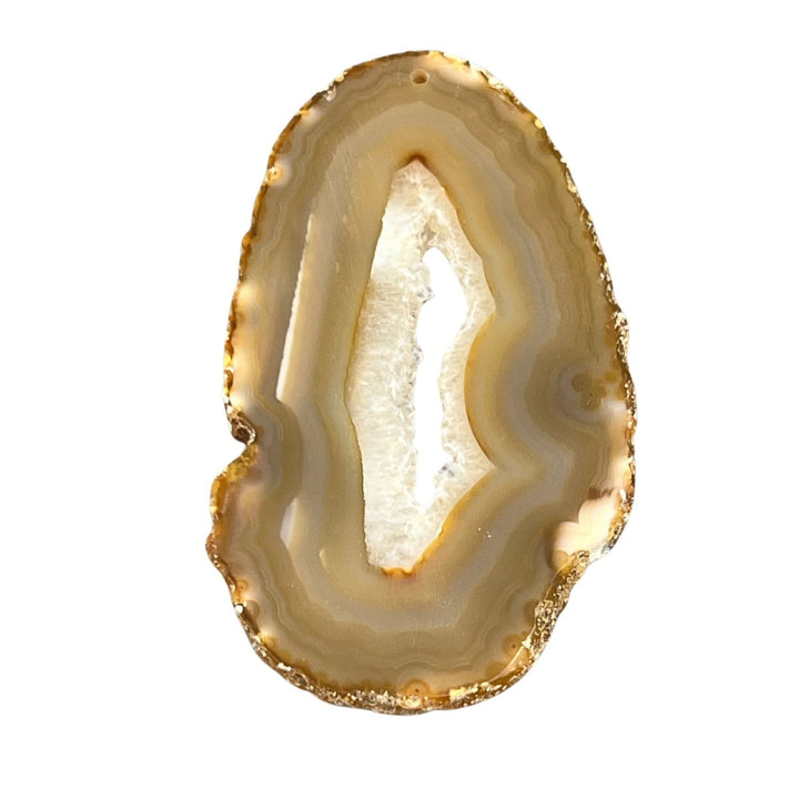 Natural Agate Slice #1 (2 to 3.5 inches) DrilledCrystal River Gems