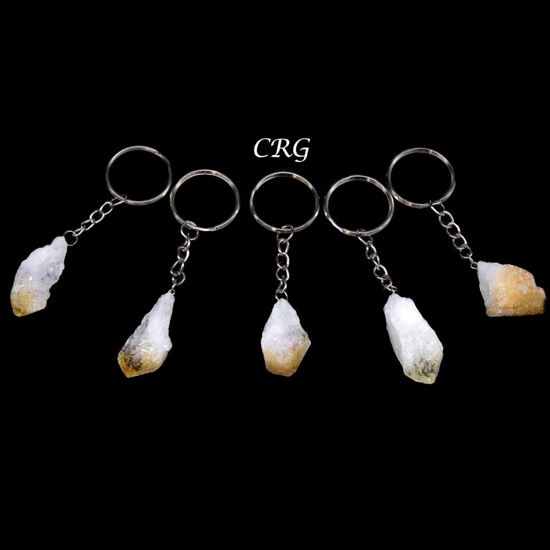 Citrine Crystal Keychain - Set of 5
