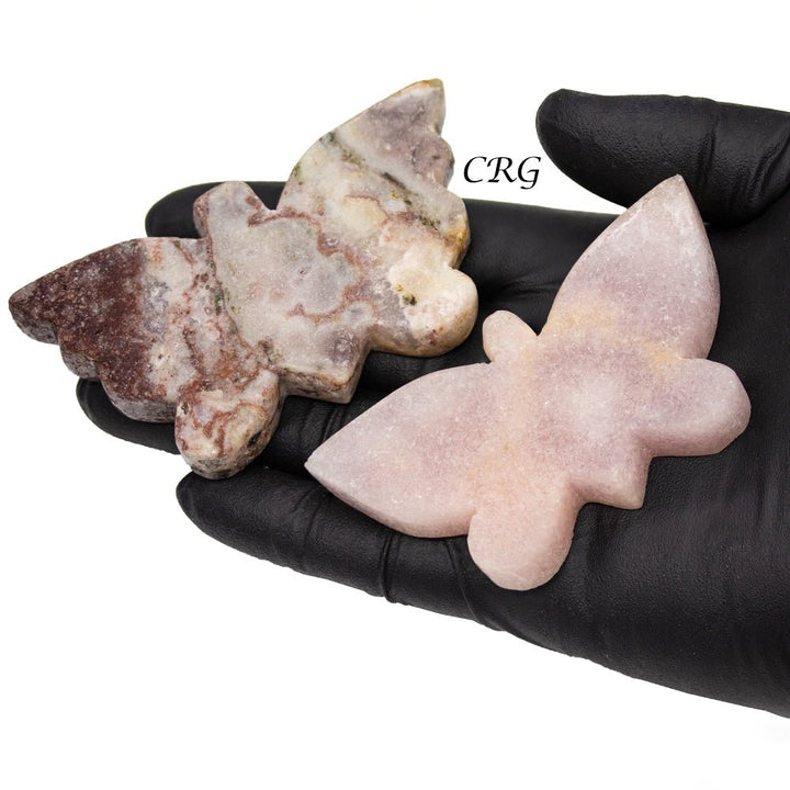 Pink Amethyst Butterflies / 4 - 8" AVG - 1 KILO LOTCrystal River Gems