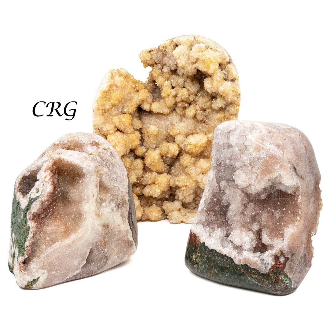 Pink Amethyst Cut Base Freeform (2 Kilograms) Size 2 to 7 Inches Extra Pink Druzy Crystal BouldersCrystal River Gems