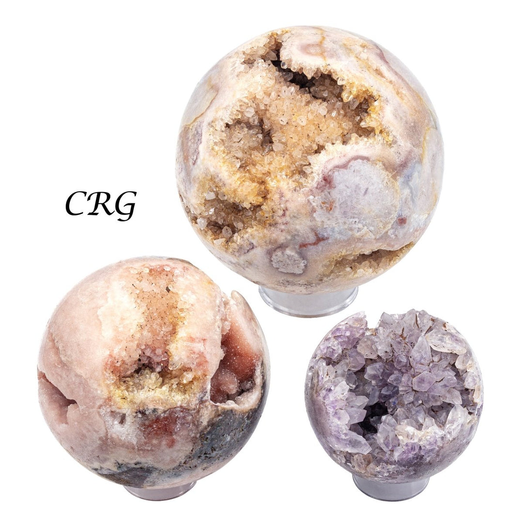 Pink Amethyst Sphere / 1000 - 1500g AVG - 1 PIECECrystal River Gems
