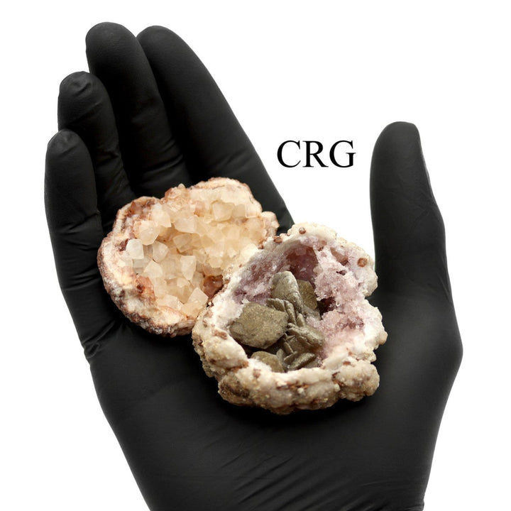 Pink Amethyst with Calcite Inclusions / 2 - 4" AVG - 24 PIECE FLATCrystal River Gems