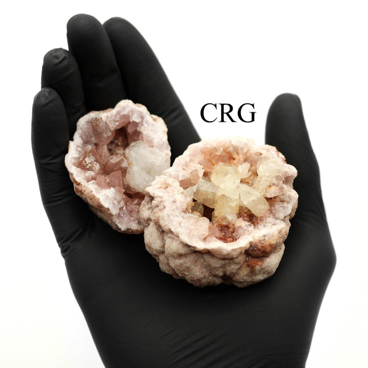 Pink Amethyst with Calcite Inclusions / 2 - 4" AVG - 24 PIECE FLATCrystal River Gems