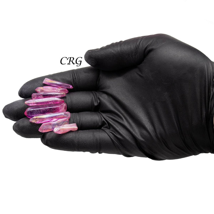 Pink Aura Quartz Points (1 Pound) Size 1 to 2 Inches Bulk Wholesale Lot Crystal MineralsCrystal River Gems