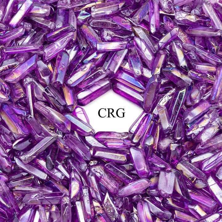 Purple Aura Quartz Points (1 Pound) Size 1 to 2 Inches Bulk Wholesale Lot CrystalsCrystal River Gems