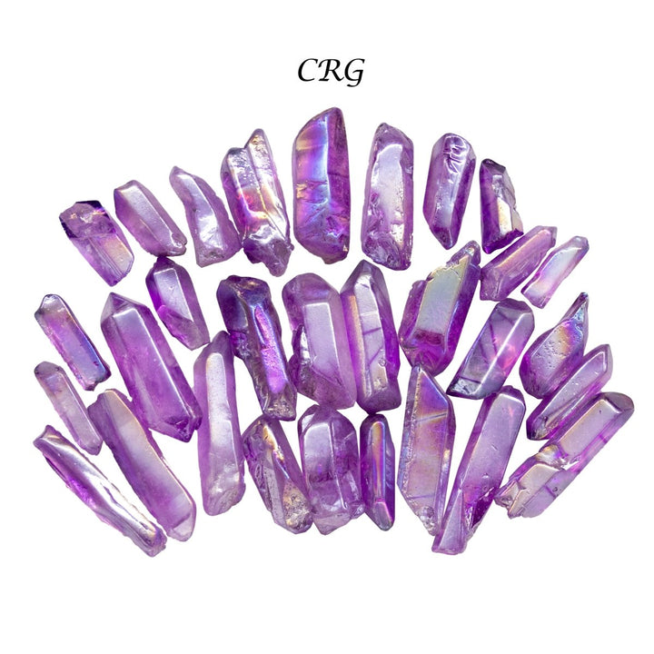 Purple Aura Quartz Points (1 Pound) Size 1 to 2 Inches Bulk Wholesale Lot CrystalsCrystal River Gems