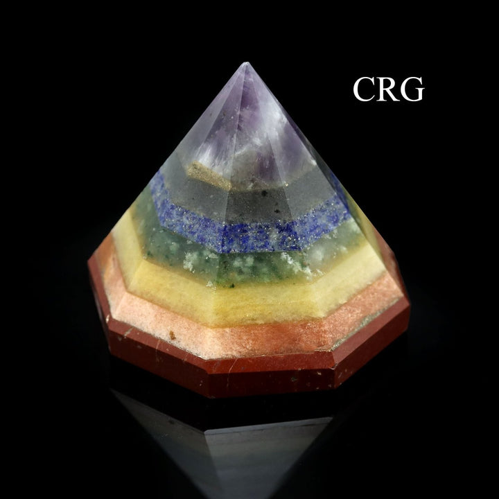 QTY 1 - 7 Stone Décor Diamond Point / 2" AvgCrystal River Gems