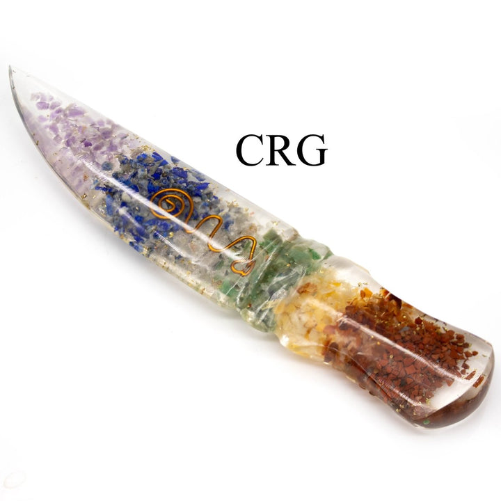 QTY 1 - 7 Stone Orgonite Dagger / 6.5" AvgCrystal River Gems