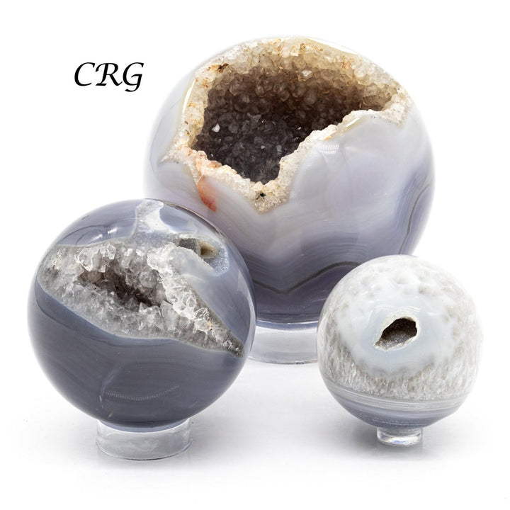 QTY 1 - Agate Druzy Sphere / 700 - 1000g AVGCrystal River Gems