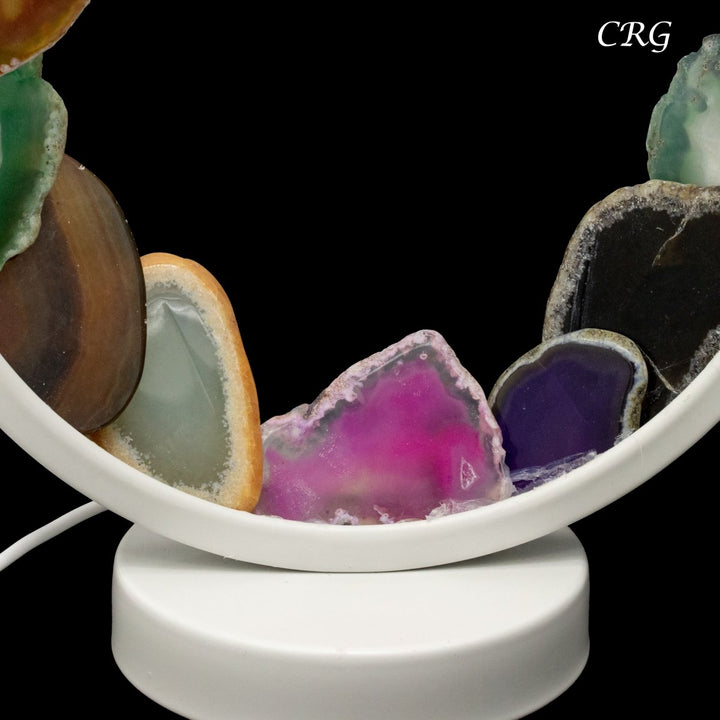 Qty 1 Agate Slice LampCrystal River Gems